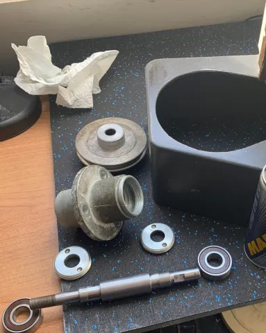 rebuilding spindle and bearing